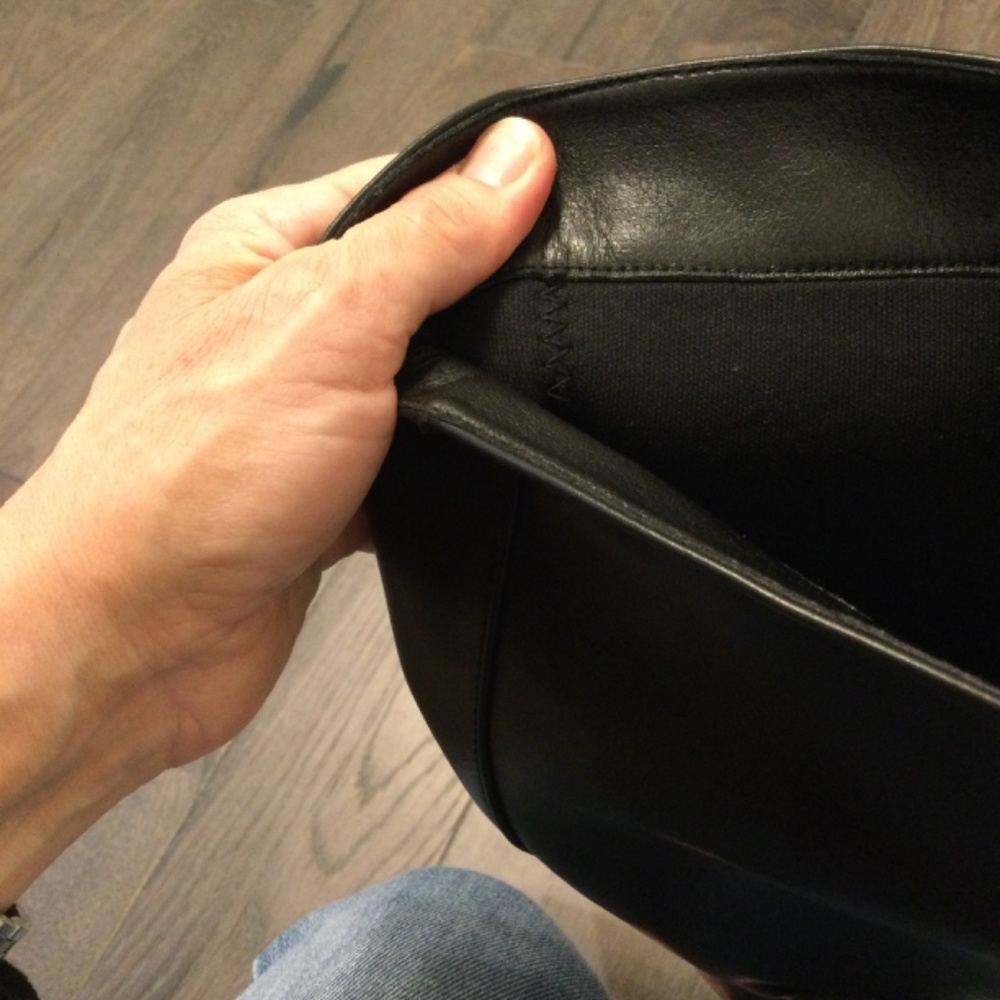 NWT black kitten heel wide calf boots, vegan leather, size 8.5/9 - Picture 3 of 3